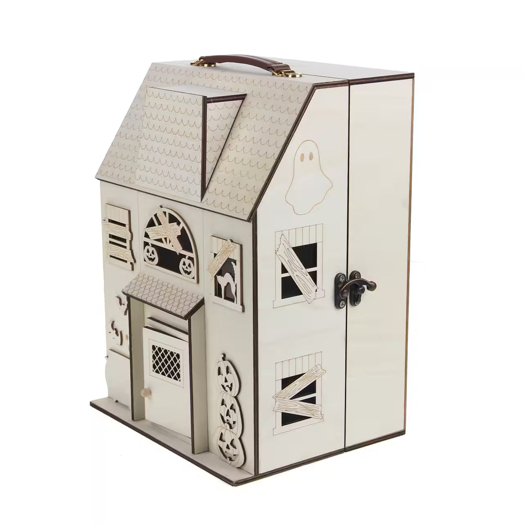 Dollhouse Wood Décor 12.25" DIY Haunted Halloween