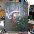 Painting Animal Frog Reading Lamp 16x20 signed.jpg