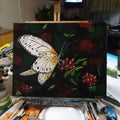 Painting Animal Moth Berries 16x20 signed.jpg