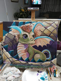 Painting Baby Dragon Fantasy 16x20 Signed.jpg