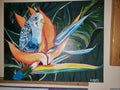 Painting Blue Animal Parakeet bird 16x20 - Signed.jpg
