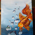 Painting Bubbles Goldfish 8x10 Signed.jpg