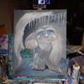 Painting Christmas Holiday Xmas Snow Monster mistle toe 16x20 signed.jpg