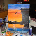 Painting Cliff diver 16x20 signed.jpg
