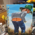 Painting Halloween Pumpkin character 16x20 signed.jpg