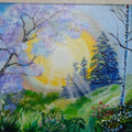 Painting Happy Sunshine tree scene 11x14 signed.jpg
