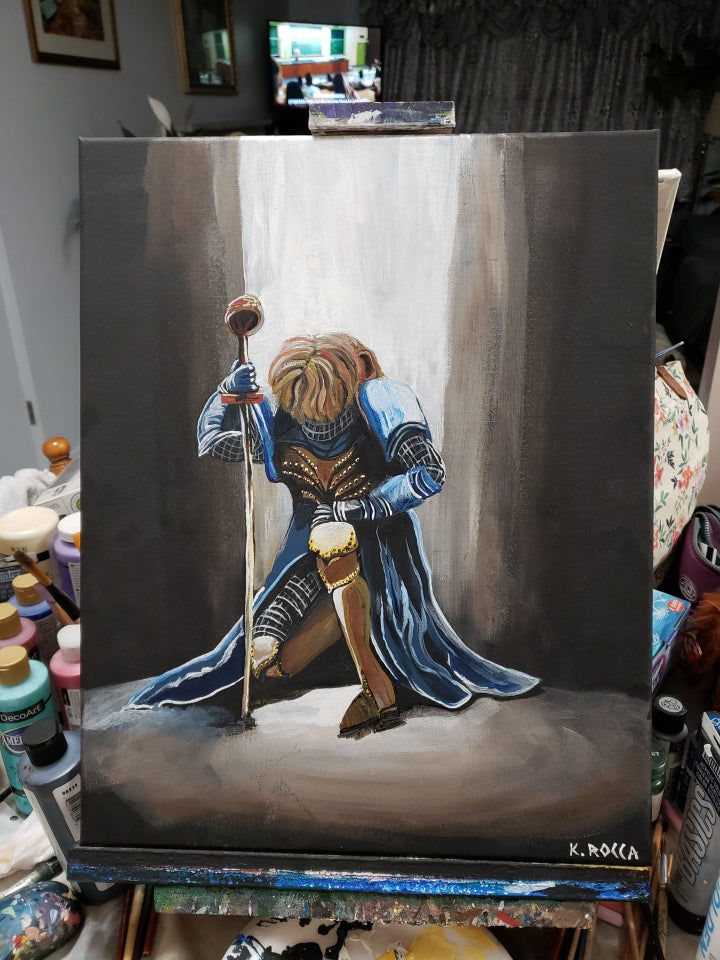 Painting Knight Armour 16x20 Signed.jpg