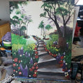 Painting Twisting staircase landscape.jpg
