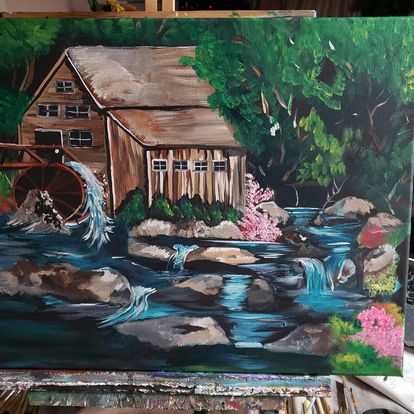Painting Wooden Mill 16x20 signed.jpg