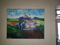 Painting old Pickup Truck Sunshine flowers - 11x14 - Signed.jpg