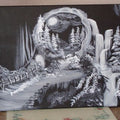 Painting black and white gradient landscape 16x20 signed.jpg